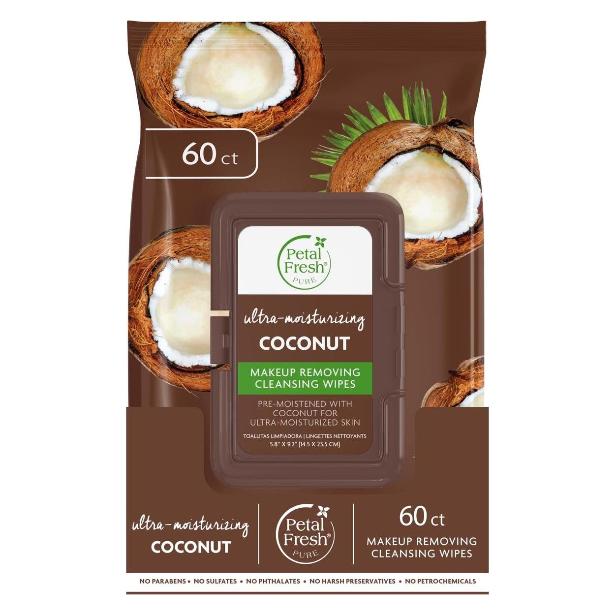 Petal Fresh - Pure Coconut Makeup Removing Wipes (Reinigungstücher Gesicht) (PF70309)
