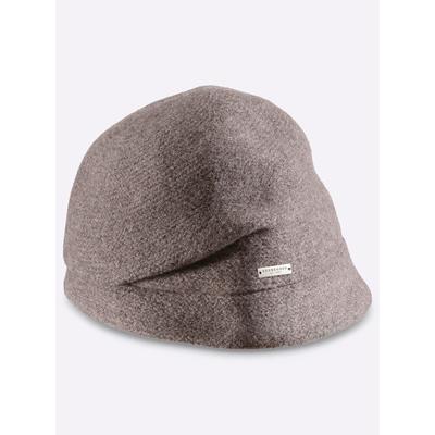 Strickmütze CASUAL LOOKS, Damen, taupe, Wolle, Mützen Strickmütze
