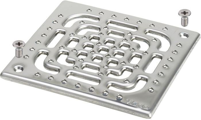 Viega Advantix Rost 560751 143 x 143 mm, Edelstahl, rutschhemmend