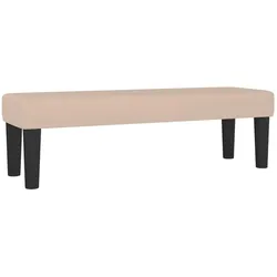 vidaXL Sitzbank Cappuccino-Braun 100x30x30 cm Kunstleder
