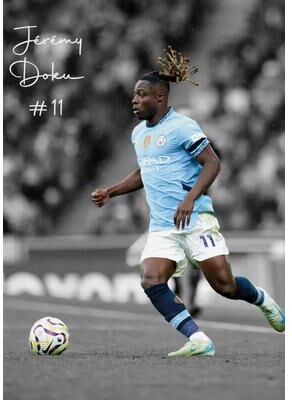 Inspired Finds Famous Soccer Player Canvas Poster Wall Art For Modern Sports Room Decor 19.69x27.56in Unframed doku Speed