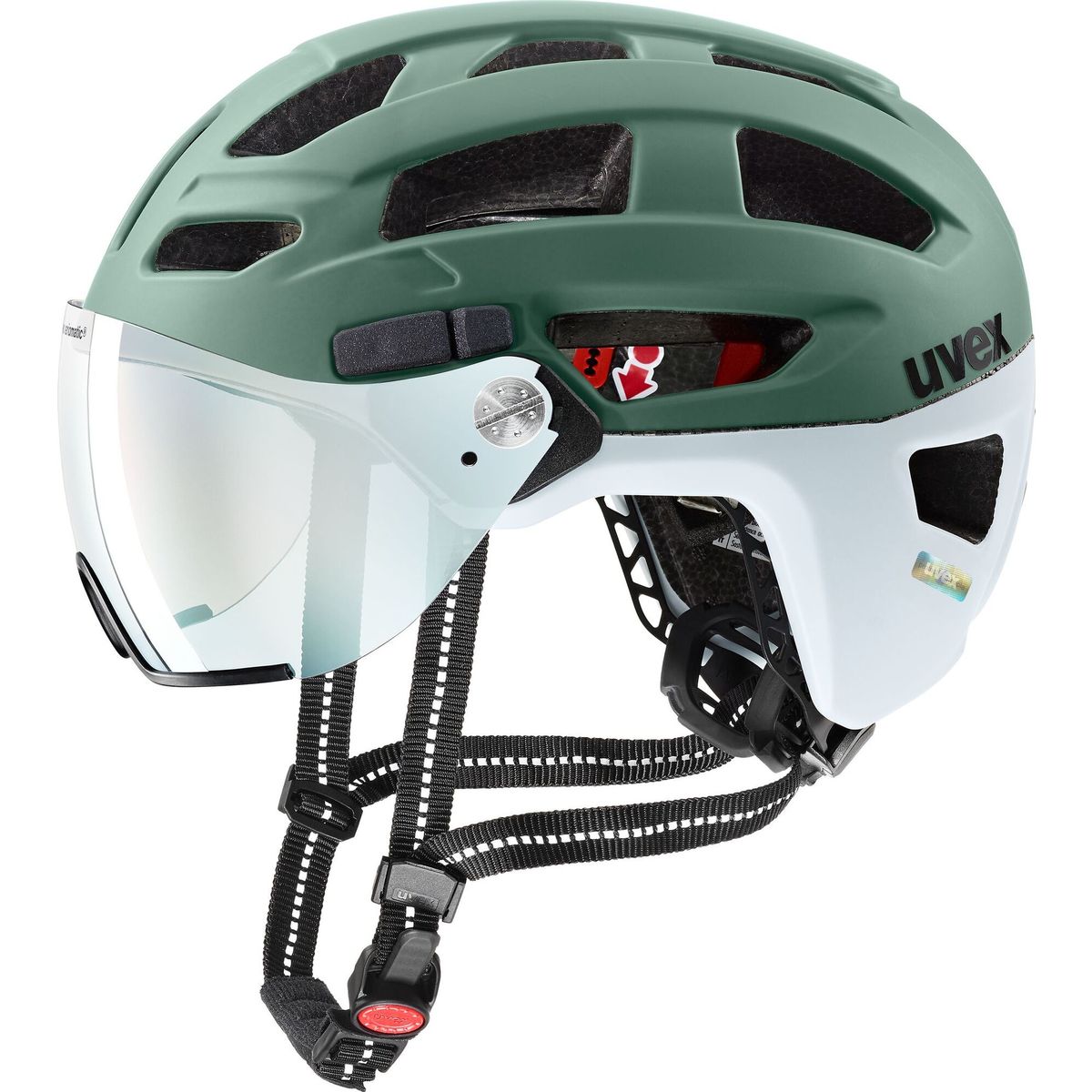 Uvex Finale Visor V moss green-cloud matt 52-57 cm S4129770415
