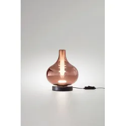 FABAS LED-Tisch-Vasen-Leuchte Crodo Metall Amethyst