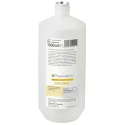 Physioderm Sansibal 1 L Hautschutzcreme Rundflasche Hautschutz bei wasserunlöslichen Ölen, Fetten, Schmierstoffe