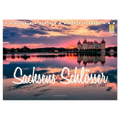 Sachsens Schlösser (Tischkalender 2027 DIN A5 quer), CALVENDO Monatskalender