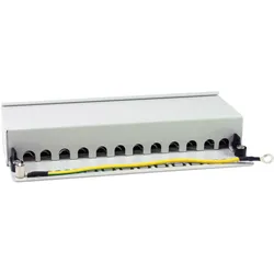 equip Patchpanel 12x FTP 1HE Premium, Server Zubehör, Grau