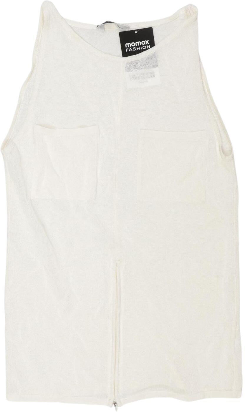 Costume National Damen Top, Weiß, Gr. M, kein / Etikett - Second Hand