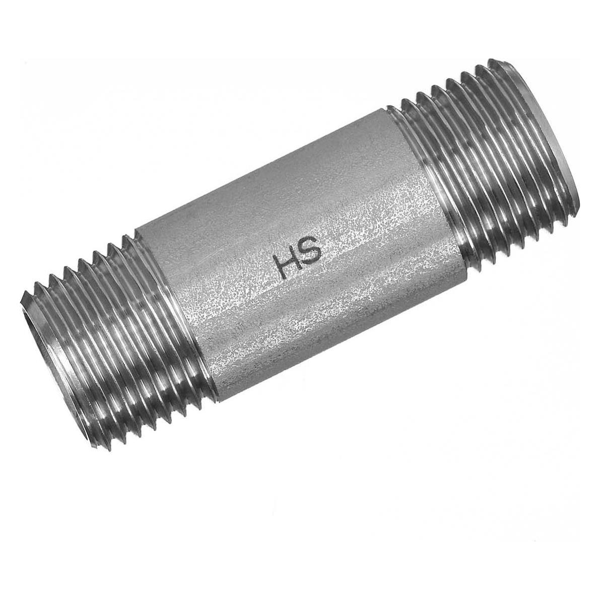 Magni HS Edelstahl-Rohrdoppelnippel 23 konisches Gewinde, 3/4, 120mm (Doppelnippel) (30020120)