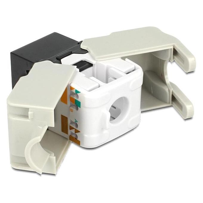 Delock Keystone Modul Cat.6, UTP, schwarz (Keystone Modul) (86340)