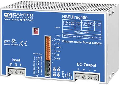 Camtec HSEUIreg04801.18T Labornetzgerät, einstellbar 0 - 18 0 - 40A 480W Anzahl Ausgänge 1