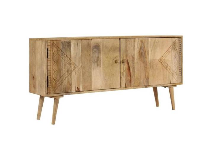 Buffet bahut armoire console meuble de rangement bois de manguier massif 120 cm 4402047