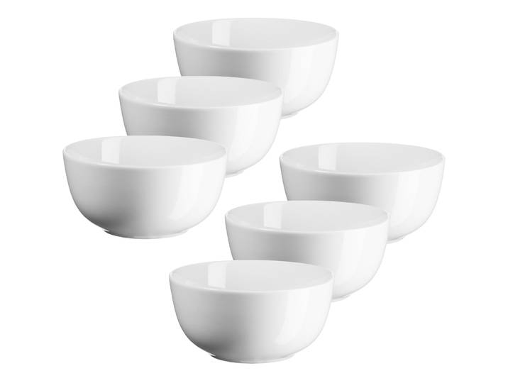 MÄSER Schüssel-Set Barca weiss Porzellan 6 Stk - Schüssel-Set