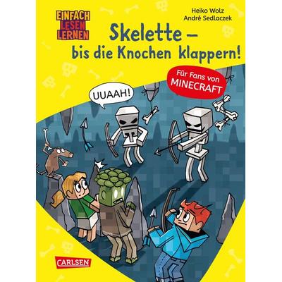 Minecraft 7: Skelette – bis die Knochen klappern!, Gebundene Ausgabe von Heiko Wolz, Carlsen, 978-3-551-06867-5