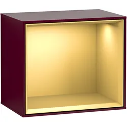 Villeroy & Boch Regalmodul Finion G580HF mit Beleuchtung, 418x358x270 mm, Peony Matt Lacquer / Gold Matt Lacquer