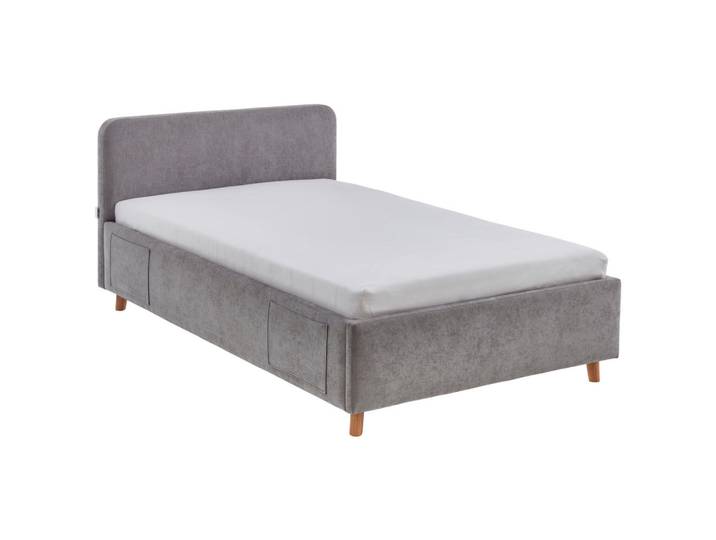 Boxxx Polsterbett, Grau, Eiche, Holz, Eukalyptusholz,Birke, Buche, massiv, 140x200 cm, Bettkasten,individuelle Liegehärteeinstellung, Schlafzimmer, Betten, Polsterbetten