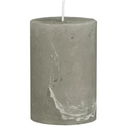 IB Laursen Rustikale Kerze Stumpenkerze Ø 6,8 cm, Höhe 10, Ø 6.8 cm, french grey