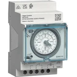 Hager EHN110 Schaltuhr elektromechanisch ohne Gangreserve Tagesuhr 1W 16A