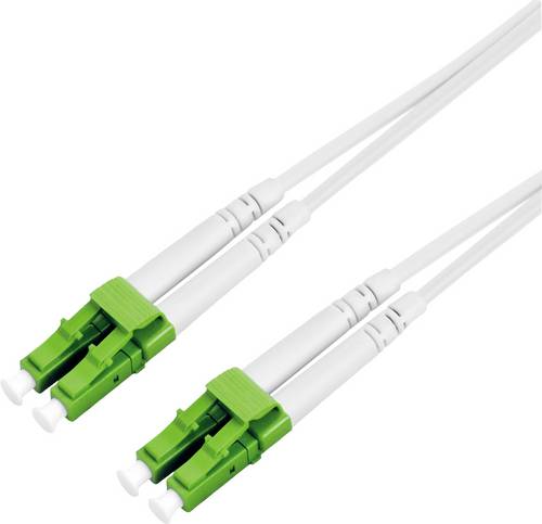 Roline 21.15.8637 Glasfaser LWL Anschlusskabel 20.00m Weiß [2x LC - 2x LC]