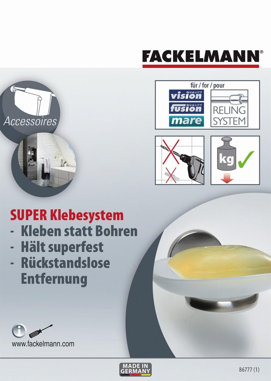 Fackelmann Klebesystem für Accessoire SBBtl, 86777 86777