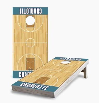 Skip's Garage Charlotte Hornets Regulation 2x4 Cornhole Game Set