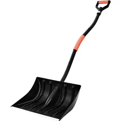 VEVOR Schneeschaufel, 420x340 mm Schneeräumer mit D-förmigen Griffen & Aluminiumklinge, Schneeschieber, Schneeschippe, Schneeschüppe, Schneeräumwerkzeug für Garten, Auto, Camping im Freien