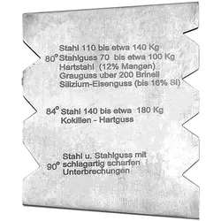 Schleiflehre für Hartmetall-Drehstähle