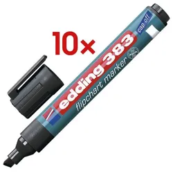 Edding 10x Flipchart Marker »383« schwarz