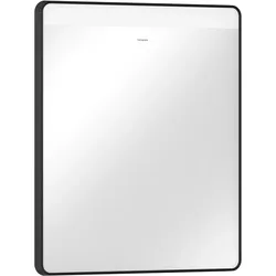 Hansgrohe Xarita Lite Q Spiegel mit LED-Beleuchtung, IR-Sensor, AntiFog, Mattschwarz, 600x700x30 mm