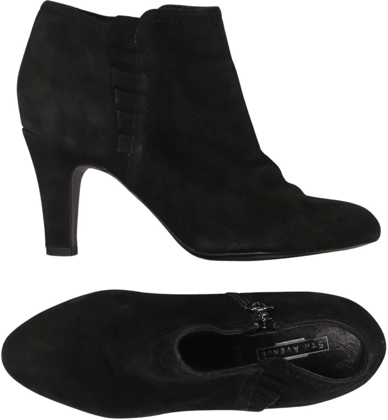 5th Avenue Damen Stiefelette, Schwarz, Gr. EU 38, Leder - Second Hand
