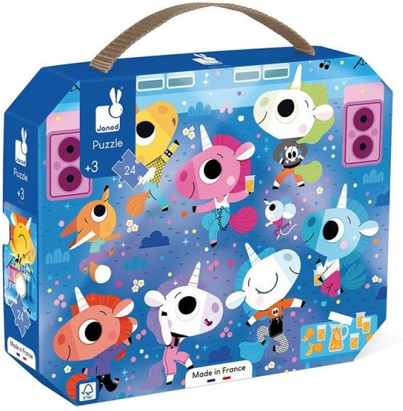 Janod Puzzle Unicorni Concerto Rock 24 pezzi