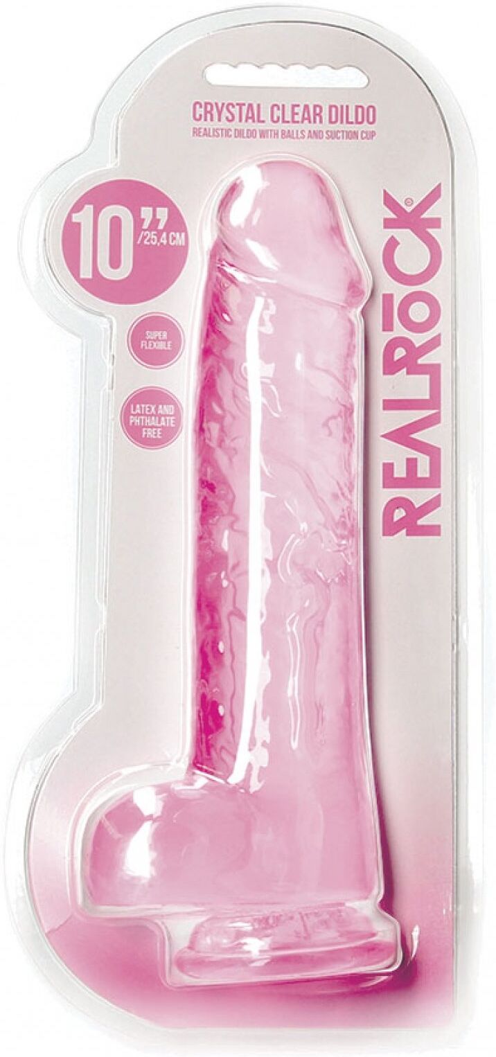 RealRock Gode Réaliste Jelly 25,4 cm - Pink