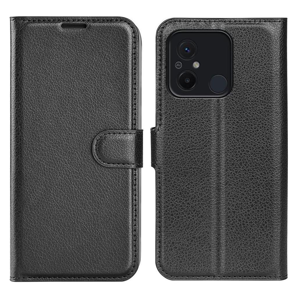 Cover-Discount Xiaomi Redmi 12C - Leder Etui Hülle schwarz (Xiaomi Redmi 12C) (660130133A)