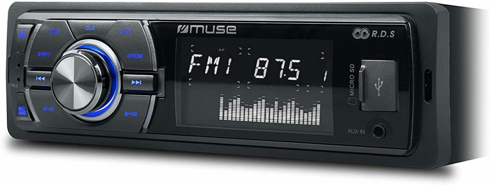 Muse M-092 MR draaibare MP3-speler met LCD-scherm, zwart, 100 W / 25 W