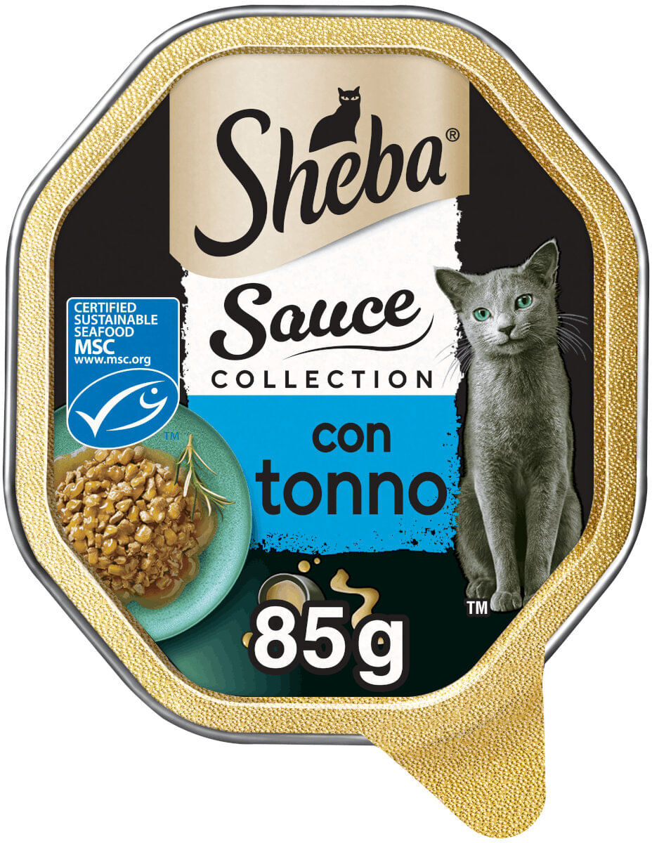 Sheba Sauce Collection Cat Vaschetta Multipack 22x85G TONNO
