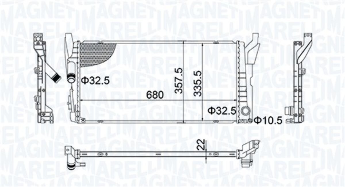 Magneti Marelli Radiatore 350213202900