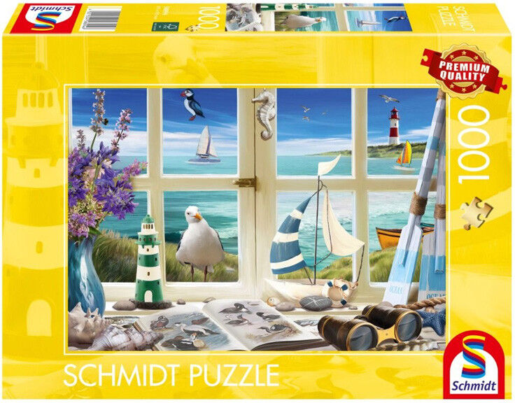 Puzzle 1000 pcs Bureau au bord de la mer - Schmidt
