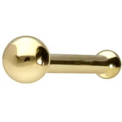 14/18 Karat Gold Nasenstecker Pin 1,5 mm KUGEL