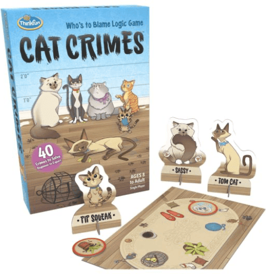 Ravensburger Cat Crimes Who's To Blame Board Game With 60 Challenges Family Game for Families, Ages 8+, Ravensburger Quality