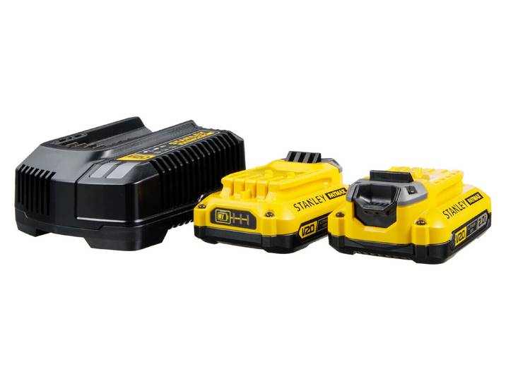 Stanley Fatmax Akku-Starter-Kit mit 2 Akkus 18 V 2 Ah
