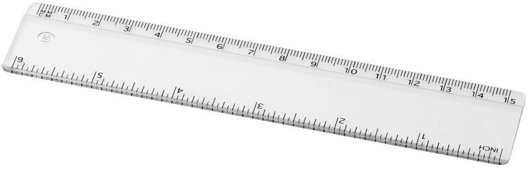 Règle personnalisable 15 cm en plastique GPPS Renzo translucide
