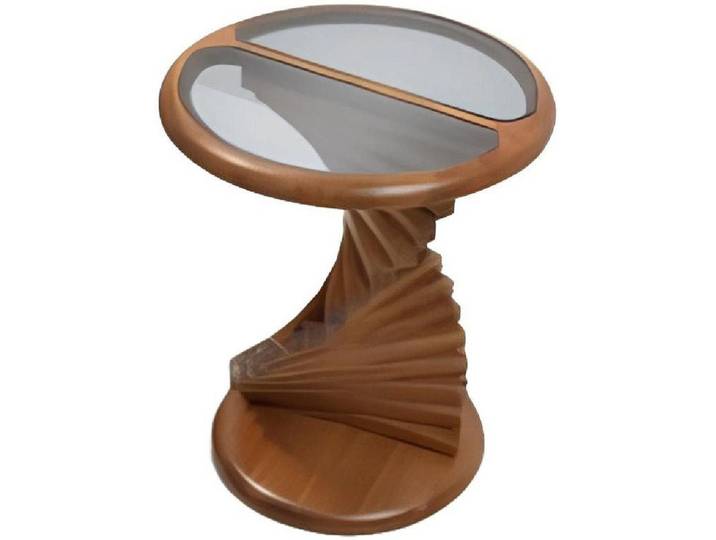 Xlmoebel Beistelltisch Moderner Holztisch mit eleganter Treppenform für stilvolle Akzente (Beistelltisch, 1-St., Beistelltisch), Hergestellt in Europa