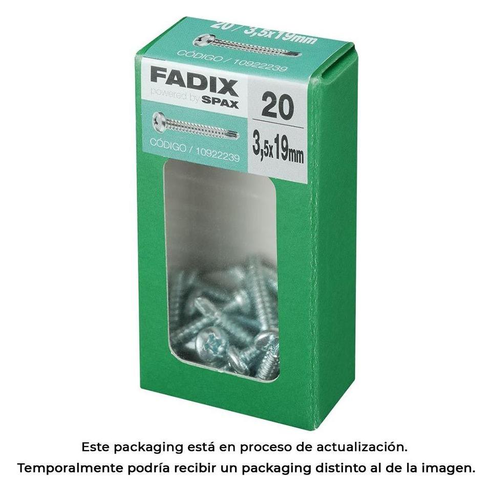 Fadix Box s 20 Stück. Schraube mit Gewinde Blech cr autot. 3.5x19mm (20 Stk., 19 mm) (49358274)