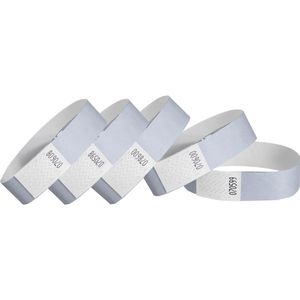 Böttcher-AG Einlassbänder sb-017csi, aus Tyvek, silber, 100 Stück