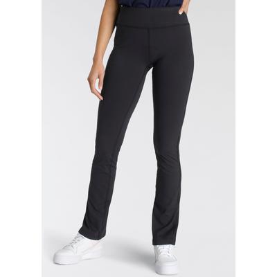 Leggings FAYN SPORTS, Damen, Gr. 38, N-Gr, schwarz, Jersey, Obermaterial: 80% Polyester, 20% Elasthan, bootcut fit lang, Hosen Leggings, aus Funktionsmaterial, Topseller