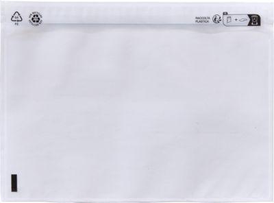 Dokumententasche/Lieferscheintasche SecurePack Premium, C5, ohne Aufdruck, selbstklebend, wasserfest, LDPE & Kraftpapier, transparent, 500 Stück