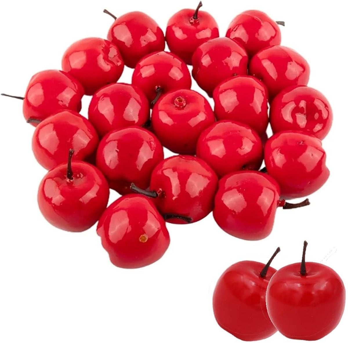Dailygoods Kunstappels 20 stuks - Realistische decoratie voor tafel en keuken