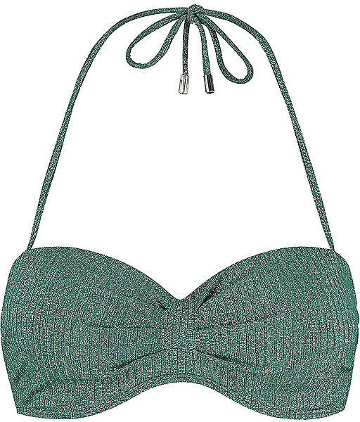 BEACHLIFE Damen Bikinioberteil Bandeau dunkelgrün   40C W