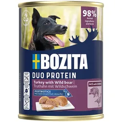 Bozita Dog Pate Pute mit Wildschwein 6x400 g