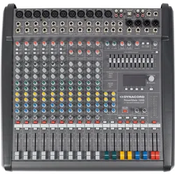 Dynacord PowerMate 1000-3 (Studio- und Livemixer), Mischpult, Schwarz