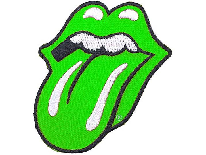The Rolling Stones Patch Classic Tongue Groen